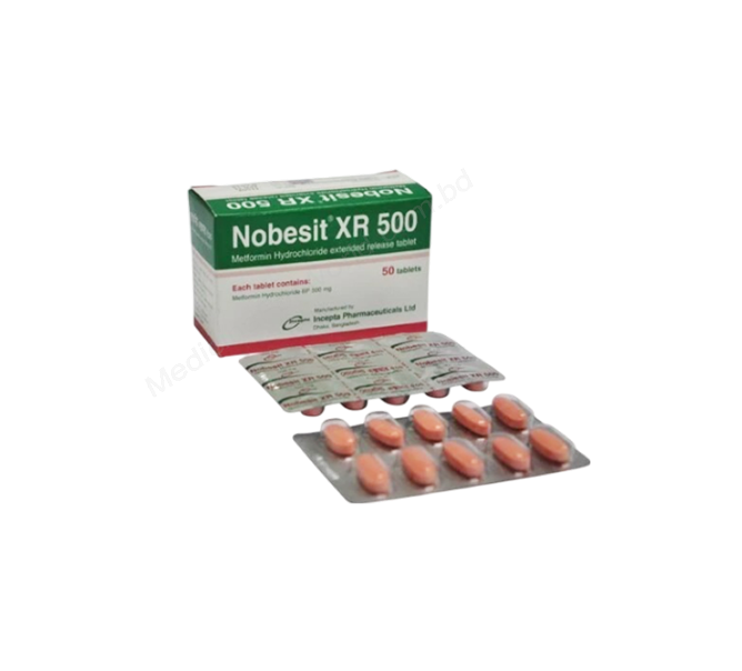 Nobesit XR- Generic METFORMIN HYDROCHLORIDE- Incepta Pharma