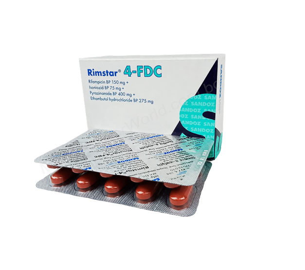 Rimstar 4-FDC- Родовое Ethambutol + Isoniazid + Pyrazinamide + Rifampicin- Nevian Lifescience Pharma