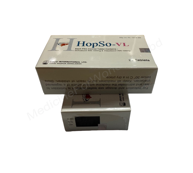 Hopso-VL- Generic Sofosbuvir+ Velpatasvir- Drug International Pharma