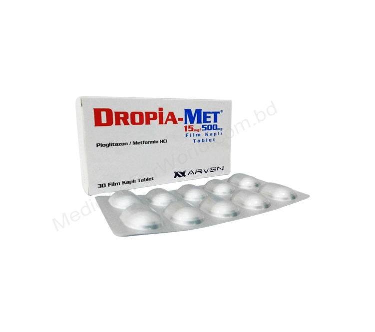 Dropia-met- Generic PIOGLITAZONE + METFORMIN- ARVEN Pharma