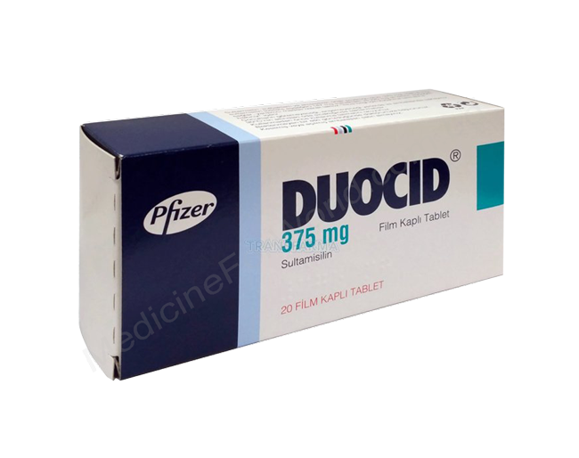 Duocid- Родовое сультамициллин- Pfizer Pharma