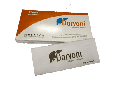 Darvoni- Generic Sofosbuvir + Daclatasvir- Beacon pharma