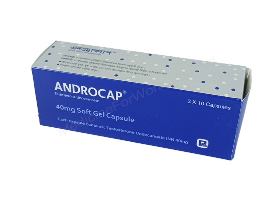 Androcap- Generic Testosterone Undecanoate- Renata Pharma
